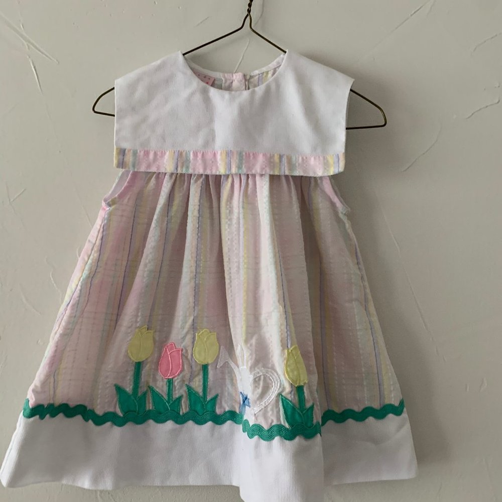 SAMARA TULIP DRESS TAG SAYS 4T BUT FITS LIKE A 2T